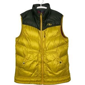 Outdoor Research Mens Large Transcendent Down Vest Puffer Jacket Coat